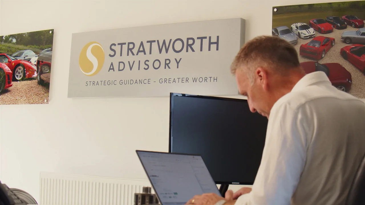 At work in the Stratworth Advisory office